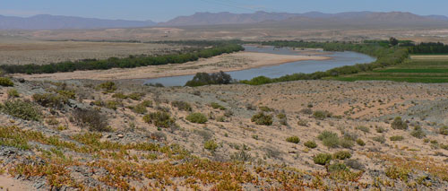 Areas around the Orange River are among the regions that could become suitable for malaria vectors as a result of climate change and other environmental factors. Photo: Rehana Dada